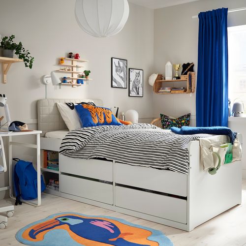 IKEA イケア GASER ラグ パイル長 170×240cm IKEA イケア ラグ パイル短 ブルー オレンジ オオハシ 83x125cm
