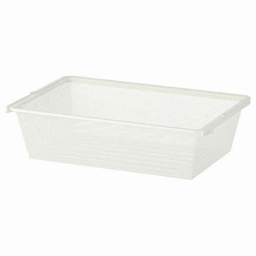 IKEA イケア メッシュバスケット かご ホワイト 白 60x40x15cm IKEA イケア メッシュバスケット かご ホワイト 白 60x40x15cm