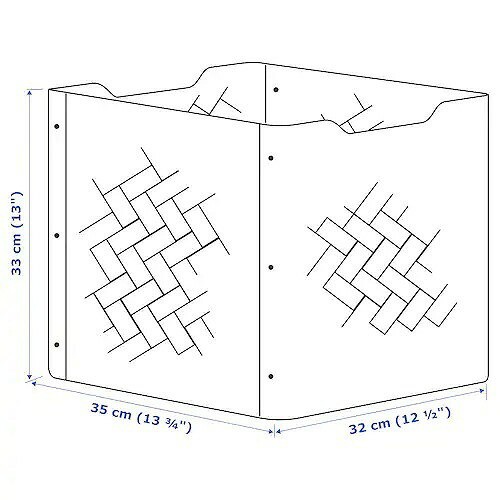 IKEA イケア ボックス 竹 ブラウン 32x35x33cm n10474593 BULLIG