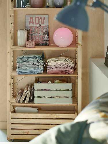IKEA イケア 収納ボックス キャスター付き パイン材 78x30cm IKEA イケア 収納ボックス キャスター付き パイン材 78x30cm