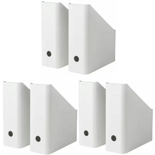 【セット商品】IKEA イケア マガジンファイル ファイルボックス ホワイト白 2ピース×3セット m80515335x3 KUGGIS クッギス 6,174円
