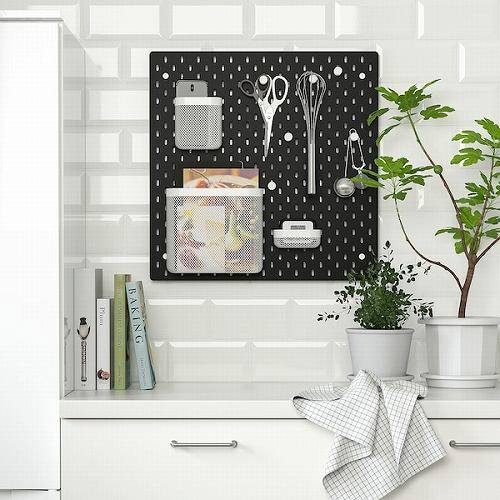 IKEA イケア スコーディス 有孔ボード　76×56cm 【新品未使用】 IKEA イケア 有孔ボード ブラック 56x56cm m90534376 SKADIS