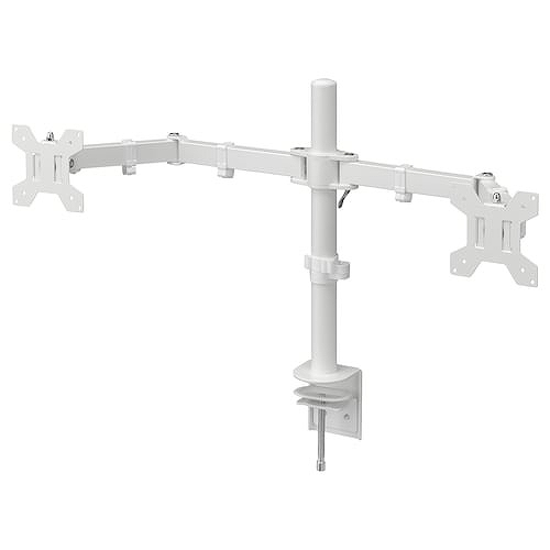 IKEA イケア ブラケット モニター2つ用 ホワイト m70591933 STUBBERGET ストゥブベルゲット
