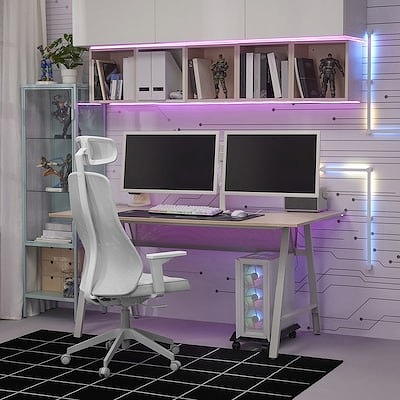IKEA イケア ブラケット モニター2つ用 ホワイト m70591933 STUBBERGET ストゥブベルゲット_1