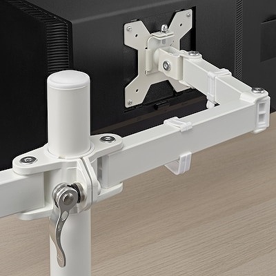 IKEA イケア ブラケット モニター2つ用 ホワイト m70591933 STUBBERGET ストゥブベルゲット_3