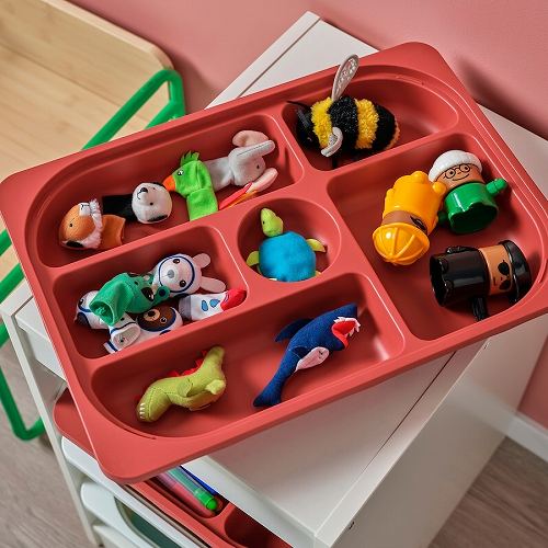 【セット商品】IKEA イケア 収納コンビネーション ホワイトトレイx2個 ボックスSサイズx2個 34x44x56cm v0066 TROFAST トロファスト_5