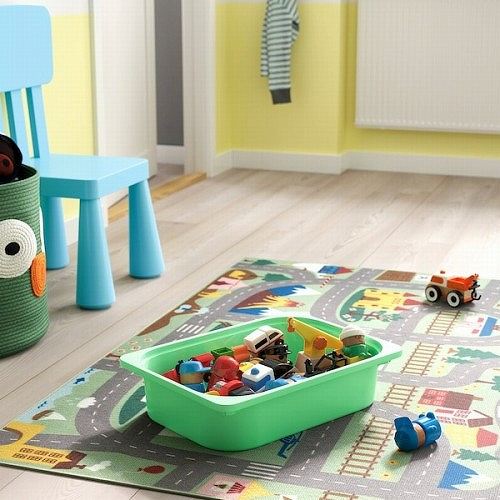 【新商品 セット】IKEA イケア 収納コンビネーション ホワイト ボックスSサイズx4個 ボックスMサイズx4個 99x44x95cm v0081 TROFAST トロファスト の通販は