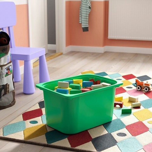 【新商品 セット】IKEA イケア 収納コンビネーション ホワイト ボックスSサイズx4個 ボックスMサイズx4個 99x44x95cm v0081 TROFAST トロファスト の通販は