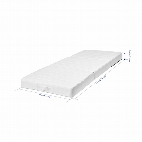 値下げ☆ IKEA イケア  ヴィトヘル マットレス 80x200 IKEA イケア マットレス プーフ かため ヴィースレ グレー