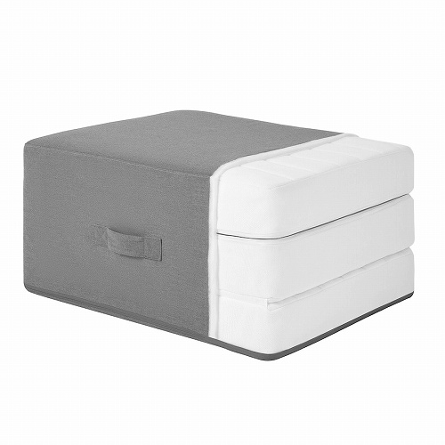 IKEA イケア マットレス プーフ かため ヴィースレ グレー 80x200cm