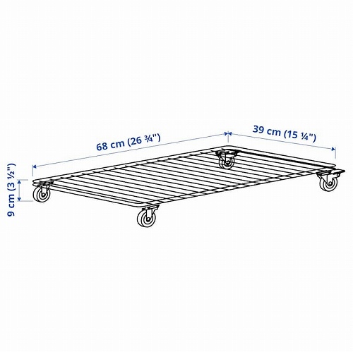 IKEA イケア ワゴン ボックス用 ホワイト 68x39cm m90569399
