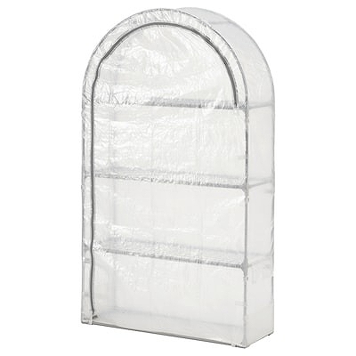 IKEA イケア 温室 透明ホワイト 95x32x162cm m80585620 ASPAREN アスパラン