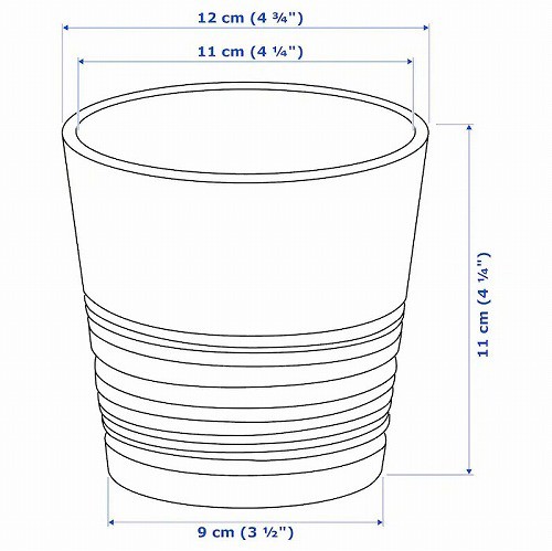 Ikea イケア 鉢カバー 9cm ホワイト 白 D Muskot ムスコット プランター 植木鉢カバーの通販はau Pay マーケット 株式会社クレール