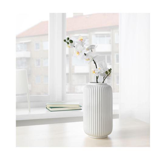 IKEA イケア 花瓶 ホワイト 白 高さ22cm n60442038 STILREN