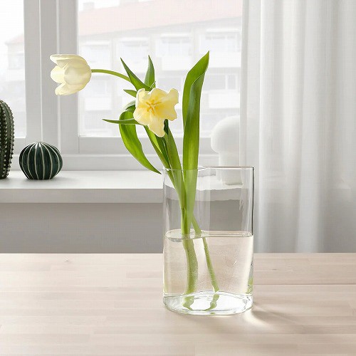 IKEA イケア 花瓶 じょうろ クリアガラス 高さ21cm m80492254 