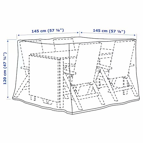 IKEA イケア 調度品仕かける用取りまかなう 夕めし仕かける 黒いこと 145x145糎 m10292324 TOSTERO トステロー