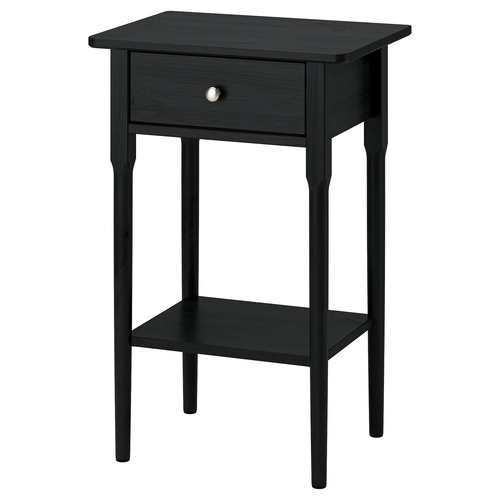 IKEA イケア ベッドサイドテーブル ブラック 50x 37x76cm m60617575 BLASTASEN ブレストーセン