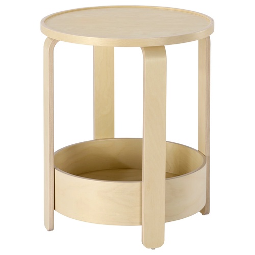 IKEA イケア サイドテーブル バーチ材突き板 46cm m60619881 BORGEBY ボルゲビー