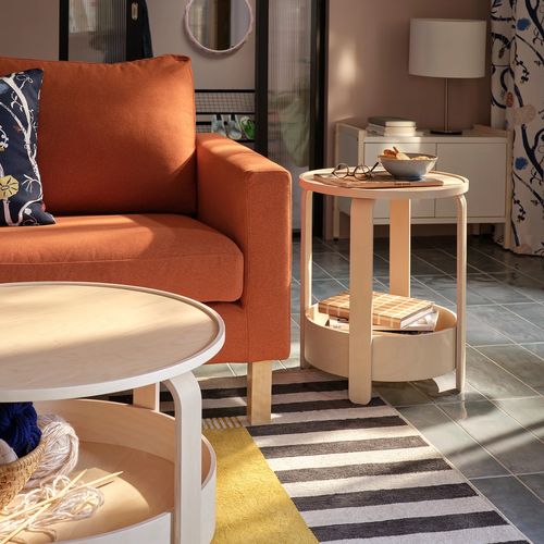 IKEA イケア サイドテーブル バーチ材突き板 46cm m60619881 BORGEBY ボルゲビー_1