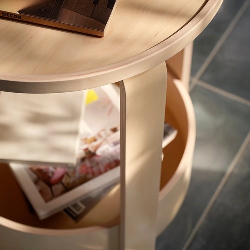 IKEA イケア サイドテーブル バーチ材突き板 46cm m60619881 BORGEBY ボルゲビー_3