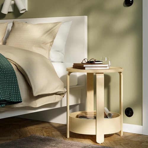 IKEA イケア サイドテーブル バーチ材突き板 46cm m60619881 BORGEBY ボルゲビー_5