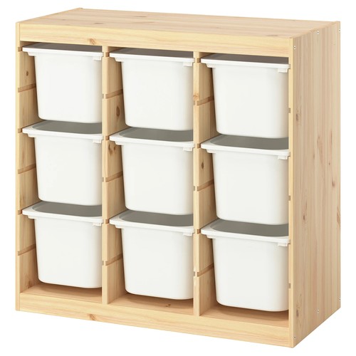 IKEA イケア 収納コンビネーション ルームディバイダ—/ライトホワイトステインパイン ホワイト 93x44x91cm s19612707 TROFAST トロファスト 21,158円