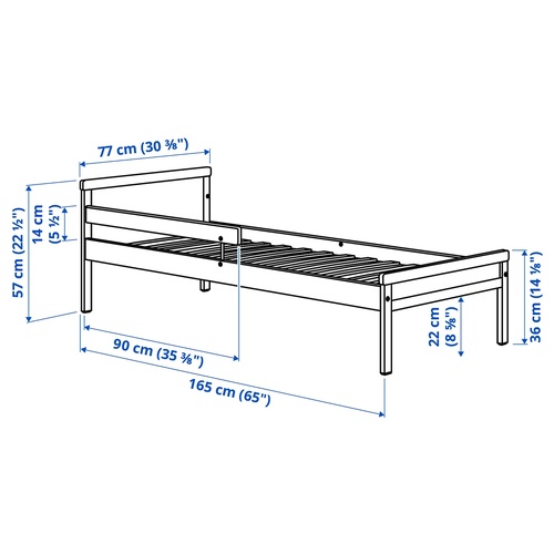 IKEA イケア ベッドフレームとすのこ（組み合わせ） バーチ 70x160cm