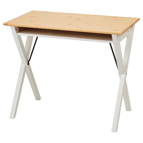 IKEA イケア デスク パイン材/ホワイト 90x55cm big80604218 BOLLPOJKE ボルポイケ 14,256円