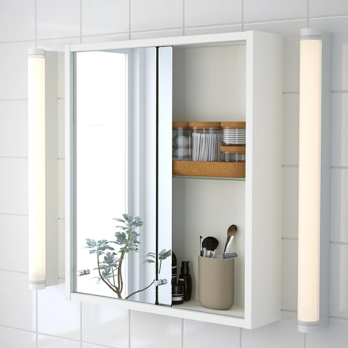 IKEA イケア ミラーキャビネット ホワイト 50x60cm m00512307 NYSJON ニショーン