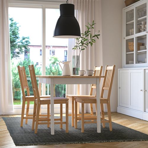 IKEA イケア ラグ 平織り ダークブルー/ライトベージュ 170x240cm 