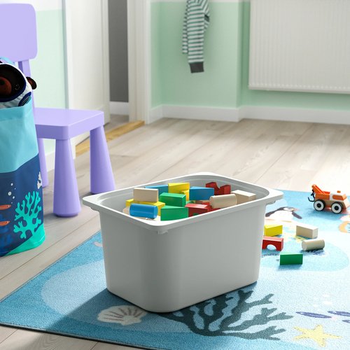 IKEA イケア 収納コンビネーション ルームディバイダ—/ライトホワイトステインパイン グレー 93x 44x91cm s89612704 TROFAST トロファスト_2