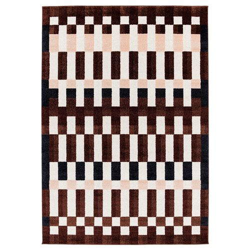 IKEA イケア ラグ パイル短 マルチカラー/チェック模様 160x230cm big70625706 MARKBLAMME マルクブロメ