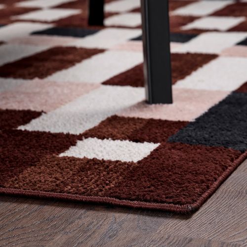 IKEA イケア ラグ パイル短 マルチカラー/チェック模様 160x230cm big70625706 MARKBLAMME マルクブロメ_3