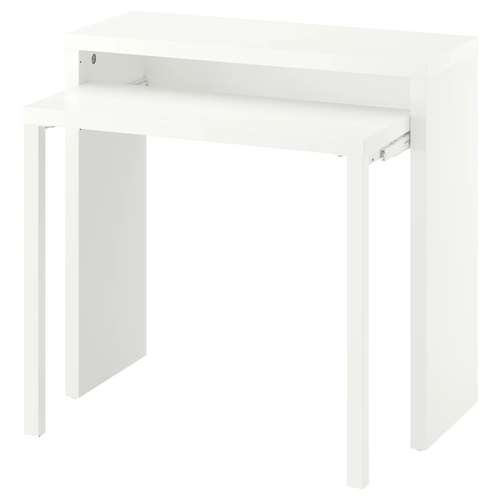 IKEA イケア 引き出し式デスク ホワイト 90x39/71cm m00590791 LANGDHOPP レングドホップ