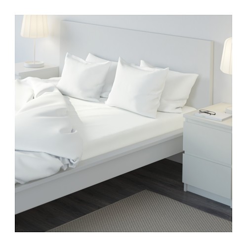 Ikea イケア ボックスシーツ カバー ホワイト クイーンサイズd Ullvideの通販はau Wowma 株式会社クレール