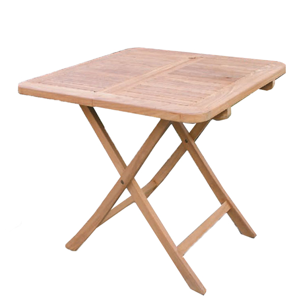 テーブル 折りたたみ 折り畳み おしゃれ 木 木製 スクエア ガーデンテーブル アウトドア チーク 完成品 屋外 屋内 無塗装の通販はau Pay マーケット Viewgarden