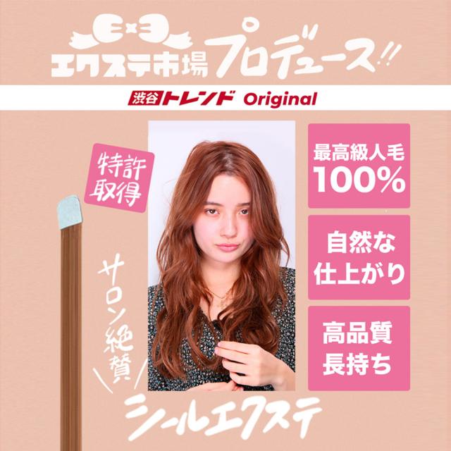 地毛を傷めずメッシュやインナーカラーが楽しめる カラー シールエクステ 52cm 1cm幅10本分 人毛100 の通販はau Pay マーケット 渋谷トレンド Au Pay マーケット店