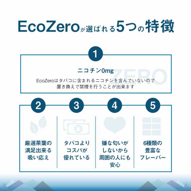 Ecozero エコゼロ エコゼロ 選べる3箱 メンソール ブルーベリー 加熱式タバコ 加熱式たばこ ニコチン0 タール たばこ風 電子タバコ 電子の通販はau Pay マーケット Mokumoku