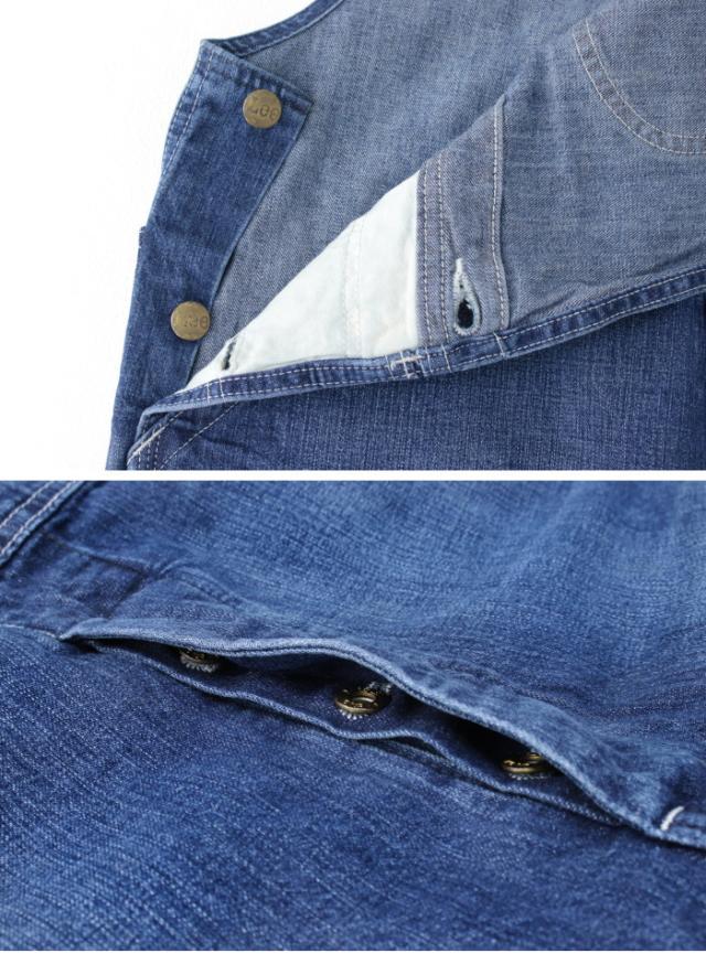 リー Lee ユーズドデニム オーバーオールパンツ LM7254-2136 メンズ DUNGAREES_4