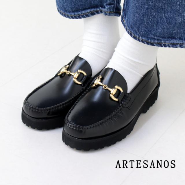 アルテサノス ARTESANOS カウレザー ビットローファー RA-600G-OX-CL 本革 靴 シューズ スペイン製 レディース