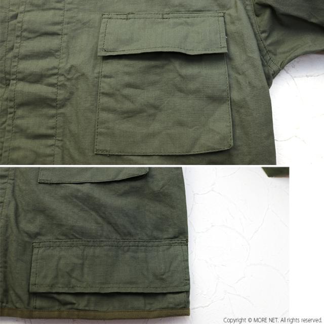 SALE セール/ カーキ KHA:KI リメイクミリタリーシャツ RE MAKE B.D.U