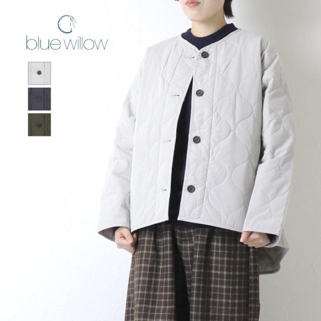 ブルーウィロー blue willow キルティングショートコート 01EFP17469 ジャケット 中綿 ボタン 無地 アウター レディース