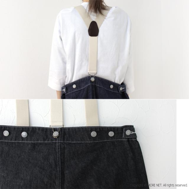 ハーベスティ HARVESTY 10ozノンフェイドデニムサスペンダーガーデンパンツ A12401 日本製 ワイド サロペット レディース メンズ_9