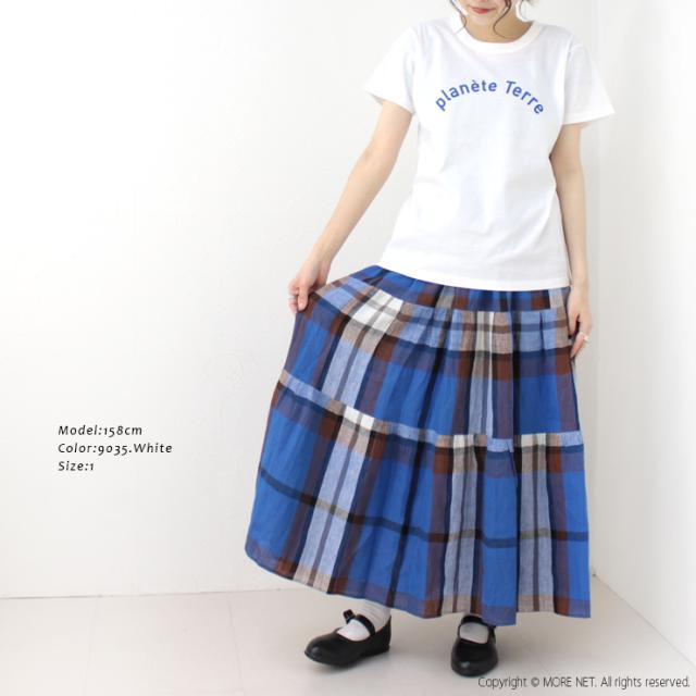 アーメン ARMEN 4.4oz プリントクルーネック半袖Tシャツ NFA1401P39  フランス製 綿 レディース トップスの通販は