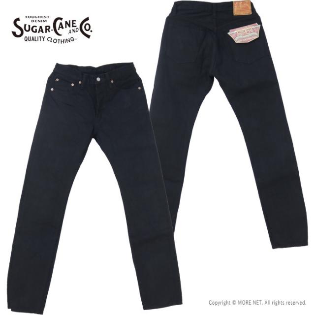 シュガーケーン SUGAR CANE 13ozブラックデニム スリムフィットジーンズ SC41470 メンズ 日本製