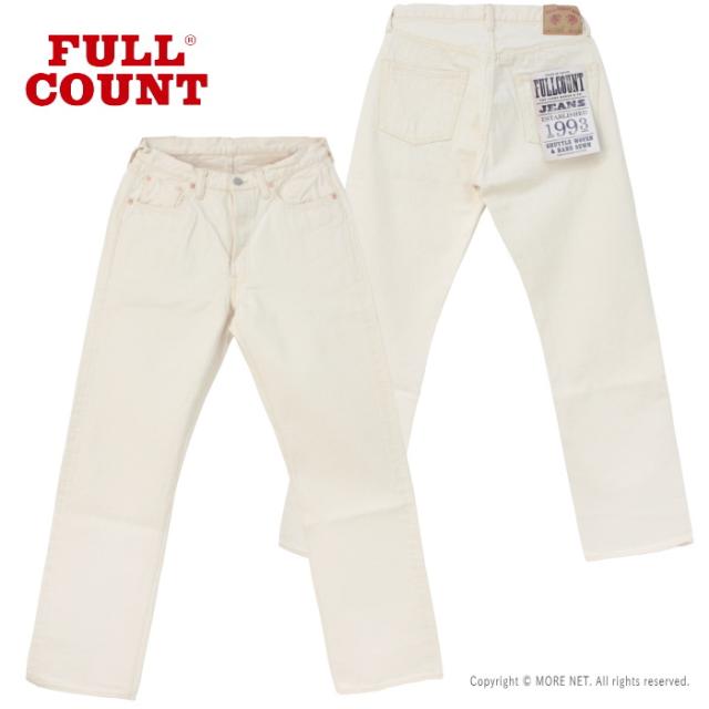 フルカウント FULLCOUNT ワイドエクリュセルヴィッチデニム 0105EC メンズ 日本製 13.7oz ホワイトジーンズ