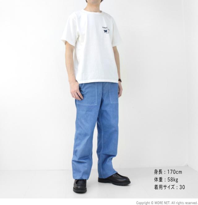 ステュディオダルチザン　ベイカー　プリズナーパンツ　/32　ボーダー　リネン混 ステュディオダルチザン ベイカー プリズナーパンツ /32