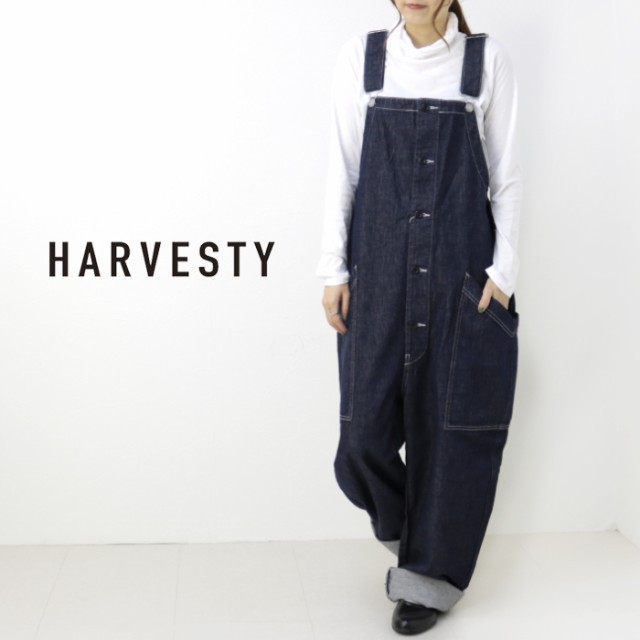 ハーベスティ HARVESTY 10ozノンフェイドデニムオーバーオール A12007