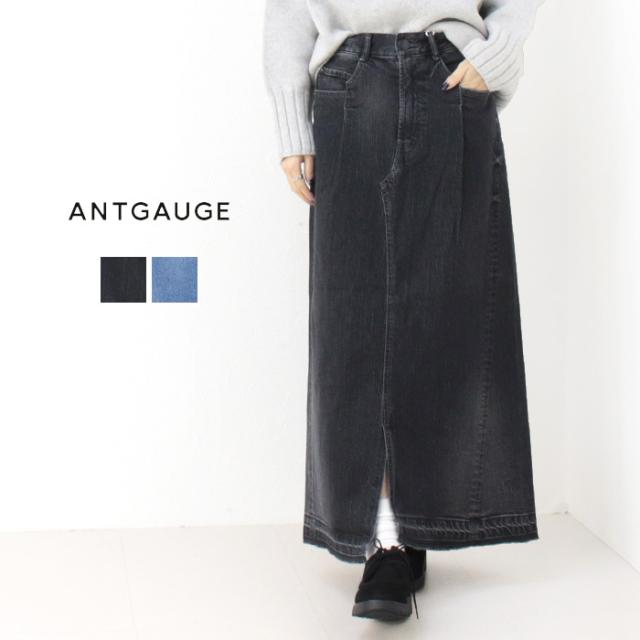 SALE セール/ アントゲージ Antgauge 12oz微ストレッチデニムIラインスカート GE489 ボトムス ロング丈 スリム タイトスカート レディース /返品・交換不可