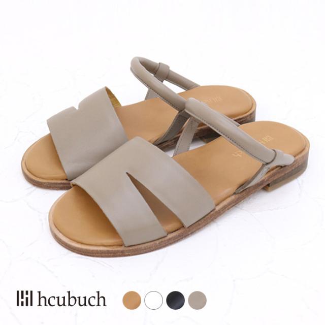 SALE セール/ フーブ hcubuch カウレザーフラットサンダル[Carnation 